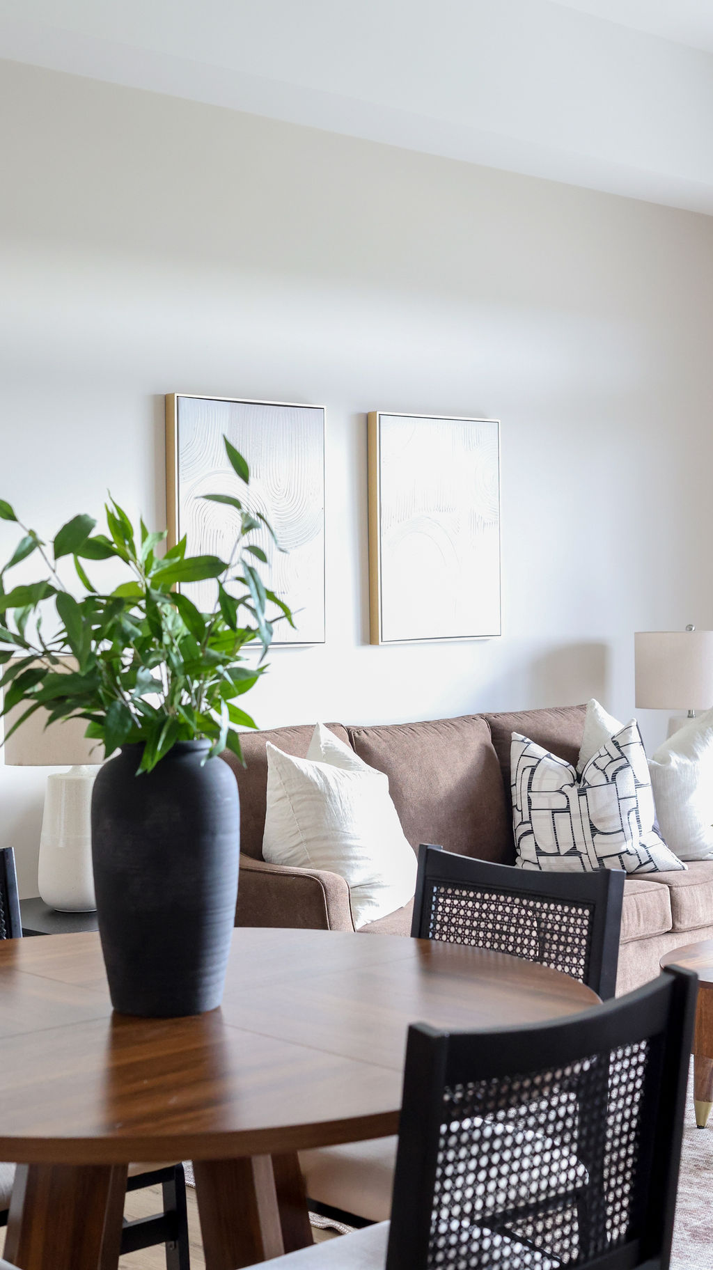 Christine sitting with client